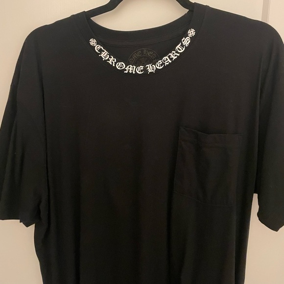 Chrome Hearts Neck Logo T Shirts - Shirts